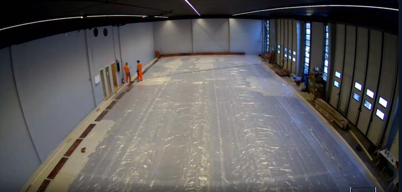 The basin pit before concrete was poured